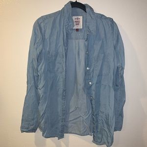 Long Sleeve Denim Button Down